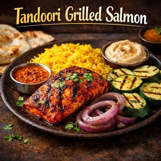 Tandoori Grilled Salmon”