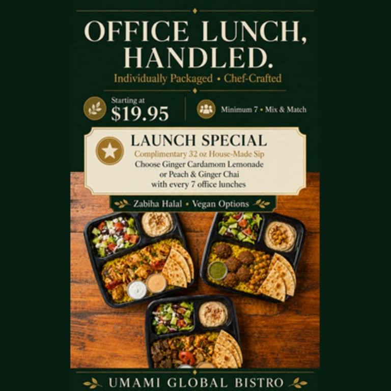 LUNCH SPECIALS FOR OFFICE CATERING