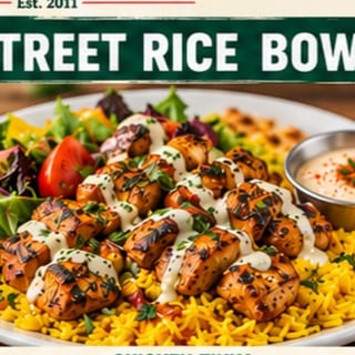 exp Samosa Chaat rice bowl (1p samosa)
