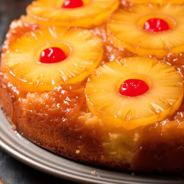 Pineapple upside down cake.