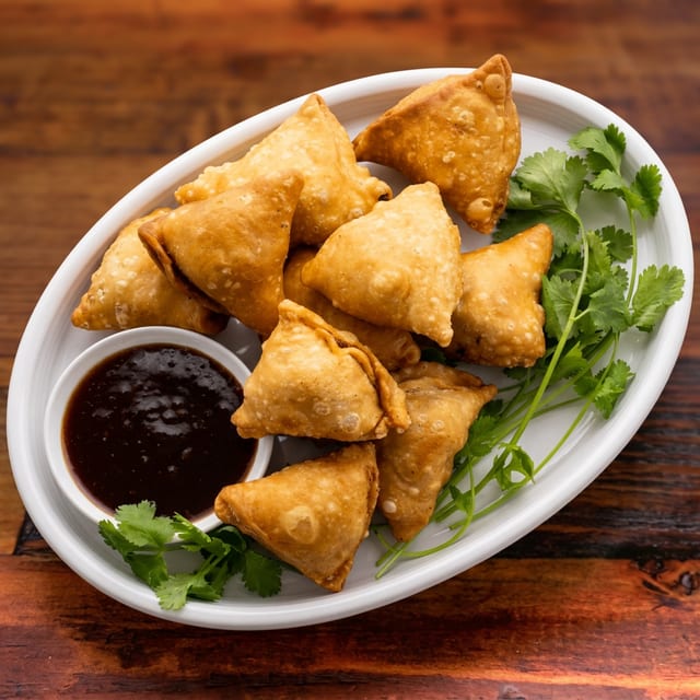 Vegetable Samosas  (12 pcs).