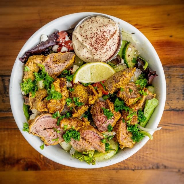 Greek Lamb salad.