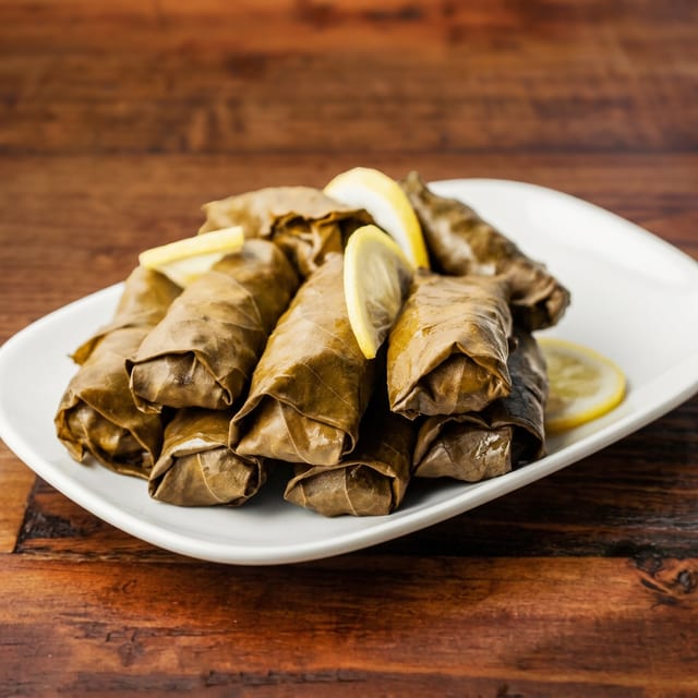 Side of Grape Leaves.
